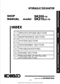 KOBELCO SK200-10, SK210LS-10 HYDRAULIC EXCAVATOR SHOP MANUAL PDF