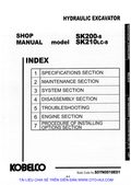 KOBELCO SK200-8, SK210LC-8 HYDRAULIC EXCAVATOR SHOP MANUAL PDF