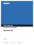 KOBELCO SK210LC-6E HYDRAULIC EXCAVATOR SHOP MANUAL PDF