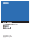 KOBELCO SK220, SK220LC HYDRAULIC EXCAVATOR SERVICE MANUAL PDF