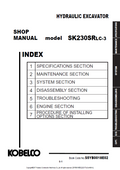 KOBELCO SK230SRLC-3 HYDRAULIC EXCAVATOR SHOP MANUAL PDF