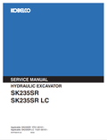 KOBELCO SK235SR, SK235SR LC HYDRAULIC EXCAVATOR SERVICE MANUAL PDF