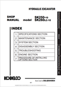 KOBELCO SK250-10, 260LC-10 HYDRAULIC EXCAVATOR SHOP MANUAL PDF
