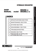 KOBELCO SK250-10, SK260LC-10 HYDRAULIC EXCAVATOR SHOP MANUAL PDF