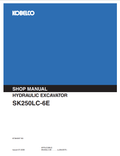 KOBELCO SK250LC-6E HYDRAULIC EXCAVATOR SERVICE MANUAL PDF