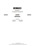 KOBELCO SK25SR-2 HYDRAULIC EXCAVATOR SERVICE MANUAL PDF