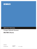 KOBELCO SK27SR-5 ACERA COMPACT HYDRAULIC EXCAVATOR SERVICE MANUAL PDF