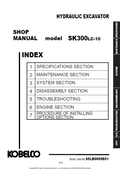 KOBELCO SK300LC-10 HYDRAULIC EXCAVATOR SHOP MANUAL PDF