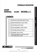 KOBELCO SK300LC-10 HYDRAULIC EXCAVATOR SHOP MANUAL PDF