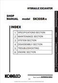 KOBELCO SK30SR-6 HYDRAULIC EXCAVATOR SHOP MANUAL PDF