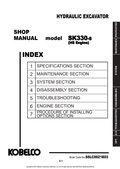 KOBELCO SK330-8 HS ENGINE HYDRAULIC EXCAVATOR SHOP MANUAL PDF