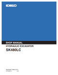 KOBELCO SK480LC HYDRAULIC EXCAVATOR SHOP MANUAL PDF