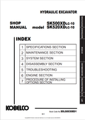 KOBELCO SK500XDLC-10, SK520XDLC-10 HYDRAULIC EXCAVATOR SERVICE MANUAL PDF