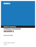 KOBELCO SK50SR-3 HYDRAULIC EXCAVATOR SERVICE MANUAL PDF