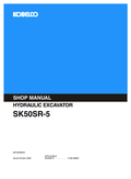 KOBELCO SK50SR-5 HYDRAULIC EXCAVATOR SHOP MANUAL PDF