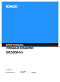 KOBELCO SK50SR-5 HYDRAULIC EXCAVATOR SHOP MANUAL PDF