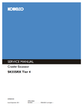 KOBELCO SK55SRX TIER 4 CRAWLER EXCAVATOR SERVICE MANUAL PDF