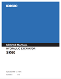 KOBELCO SK60 HYDRAULIC EXCAVATOR SERVICE MANUAL PDF
