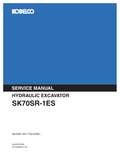 KOBELCO SK70SR-1ES HYDRAULIC EXCAVATOR SERVICE MANUAL PDF
