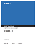 KOBELCO SK80CS-1E HYDRAULIC EXCAVATOR SHOP MANUAL PDF