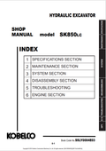 KOBELCO SK850LC HYDRAULIC EXCAVATOR SHOP MANUAL PDF