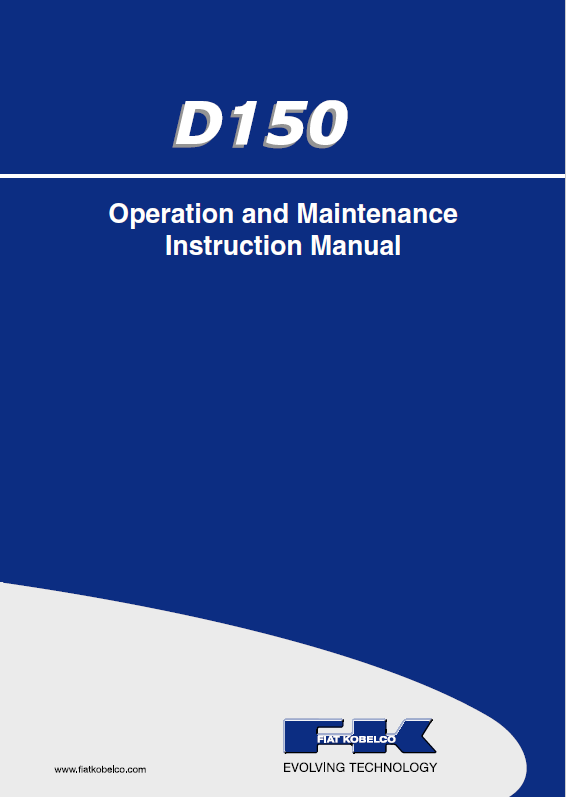Kobelco Machine Crawler Dozer D150 (Tier 2) Operation and Maintenance Manual PDF
