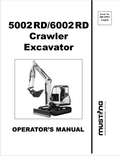 MUSTANG 5002RD, 6002RD CRAWLER EXCAVATOR OPERATOR MANUAL 000-69991 - PDF