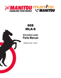 MUSTANG 608, MLA-6 ARTICULATED LOADER PARTS MANUAL 50940373 - PDF