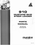 MUSTANG 910 SKID STEER LOADER PARTS MANUAL 000-21936 - PDF