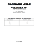 MUSTANG CARRARO AXLE DL6, DL8, DL10, DL12, AL730, 742, 944, 1155 MAINTENANCE AND REPAIR MANUAL 908496 - PDF