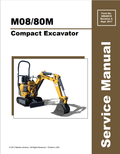 MUSTANG COMPACT M08-80M EXCAVATOR SERVICE MANUAL 50940518 - PDF