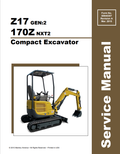 MUSTANG COMPACT Z17 GEN:2, 170Z NXT2 EXCAVATOR SERVICE MANUAL 50940307 - PDF