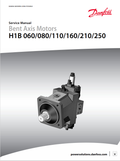 MUSTANG DANFOSS AXIS MOTORS H1B 060, 080, 110, 160, 210, 250 SERVICE MANUAL 50940482A - PDF
