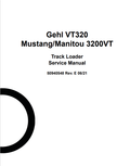 MUSTANG GEHL VT320 MANITOU 3200VT TRACK LOADER SERVICE MANUAL 50940548 - PDF