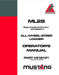 MUSTANG ML28 ALL-WHEEL-STEERING LOADER OPERATOR MANUAL 918131 - PDF