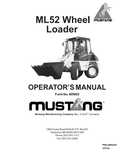MUSTANG ML52 WHEEL LOADER OPERATOR MANUAL 909893 - PDF