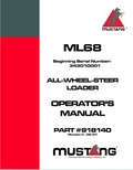 MUSTANG ML68 ALL-WHEEL-STEER LOADER OPERATOR MANUAL 918140 - PDF