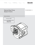 MUSTANG REXROTH EXTERNAL GEAR PUMP SERIES F, N, G GHEL RS5-19, 519 SERVICE MANUAL 913307 - PDF