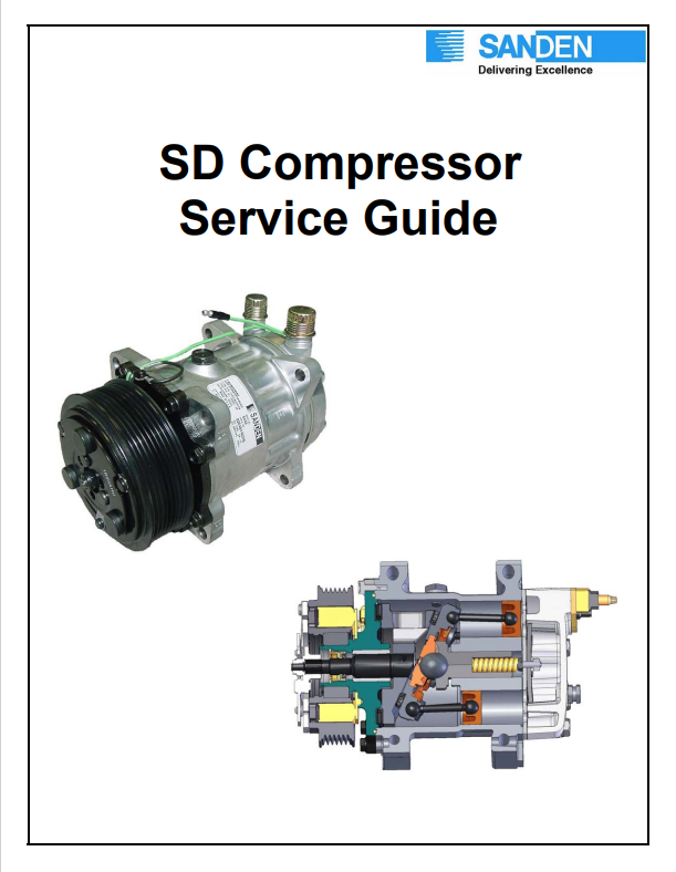 MUSTANG SANDEN SD COMPRESSOR GUIDE SERVICE MANUAL - PDF