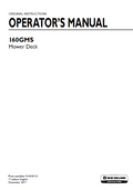 New Holland 160GMS Mower Deck Operator Manual 51410112 PDF 
