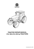 New Holland 170, 190, 210, 240 Hp Tractor Repair Manual 6035430100 PDF