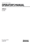 New Holland 200LC Loader Operator Manual 51421058 PDF 