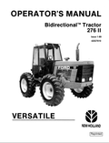 New Holland 276 II Bidirectional Tractor Operator Manual 42027610 PDF