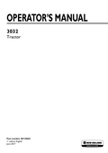New Holland 3023 Tractor Operator Manual 48134665 PDF