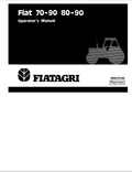 New Holland 6036414300 Fiat 70-90 80-90 70-90 DT 80-90 DT OM Operator Manual 06910143 PDF