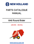 New Holland 648 Round Baler Parts Catalogue Manual 08/98-06/02 PDF
