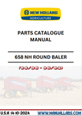 New Holland 658 NH Round Baler Parts Catalogue Manual(08/98-06/02) PDF