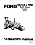 New Holland 770B Loader Operator Manual 42077013 PDF