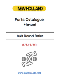 New Holland 849 Round Baler Parts Catalogue Manual 5/82-5/85 PDF