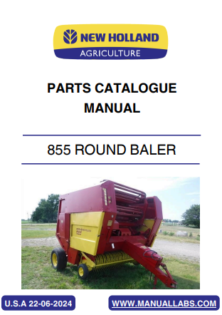 New Holland 855 Round Baler Parts Catalogue Manual 11/82-07/91 PDF
